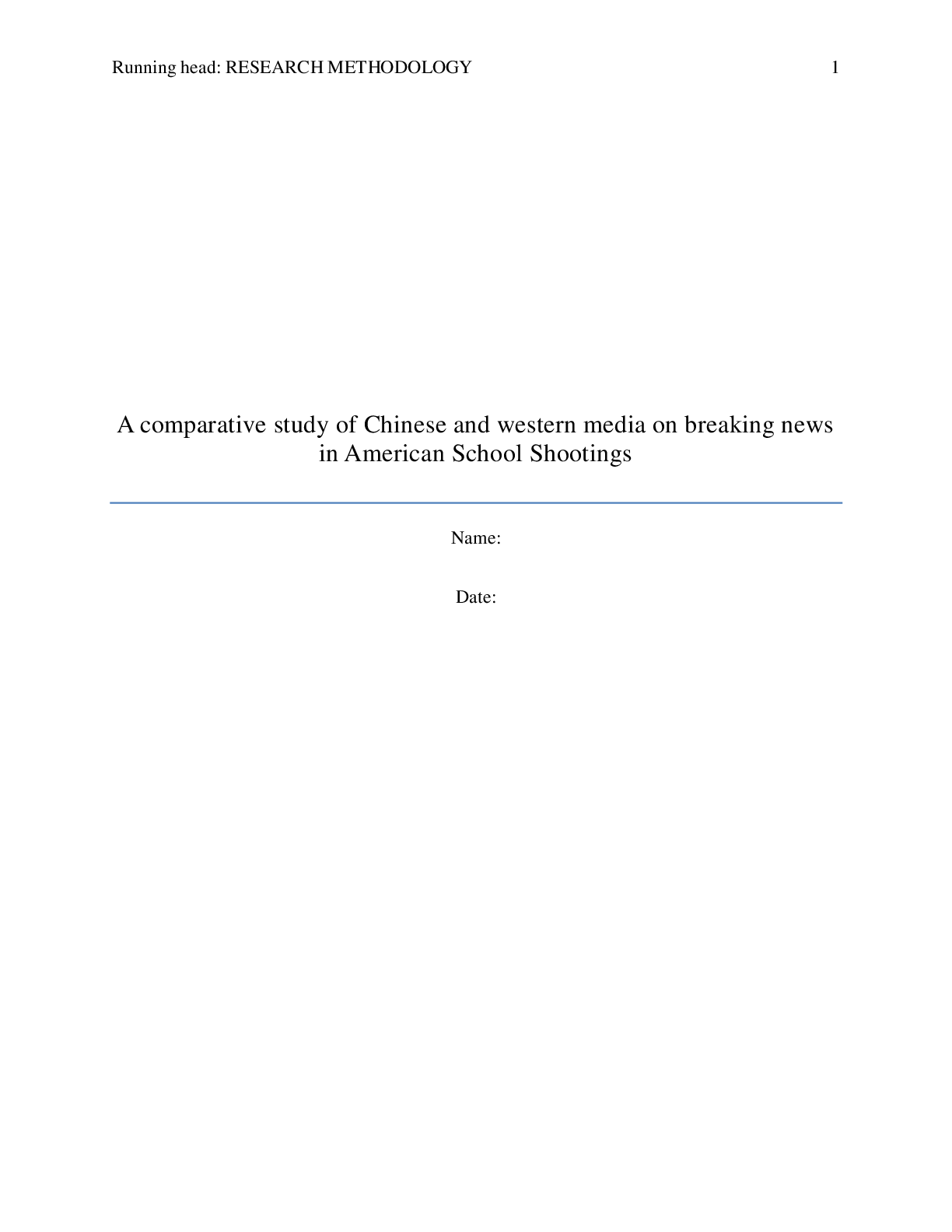 Preview image for A comparative study of Chinese and western media on breaking news in American School Shootings